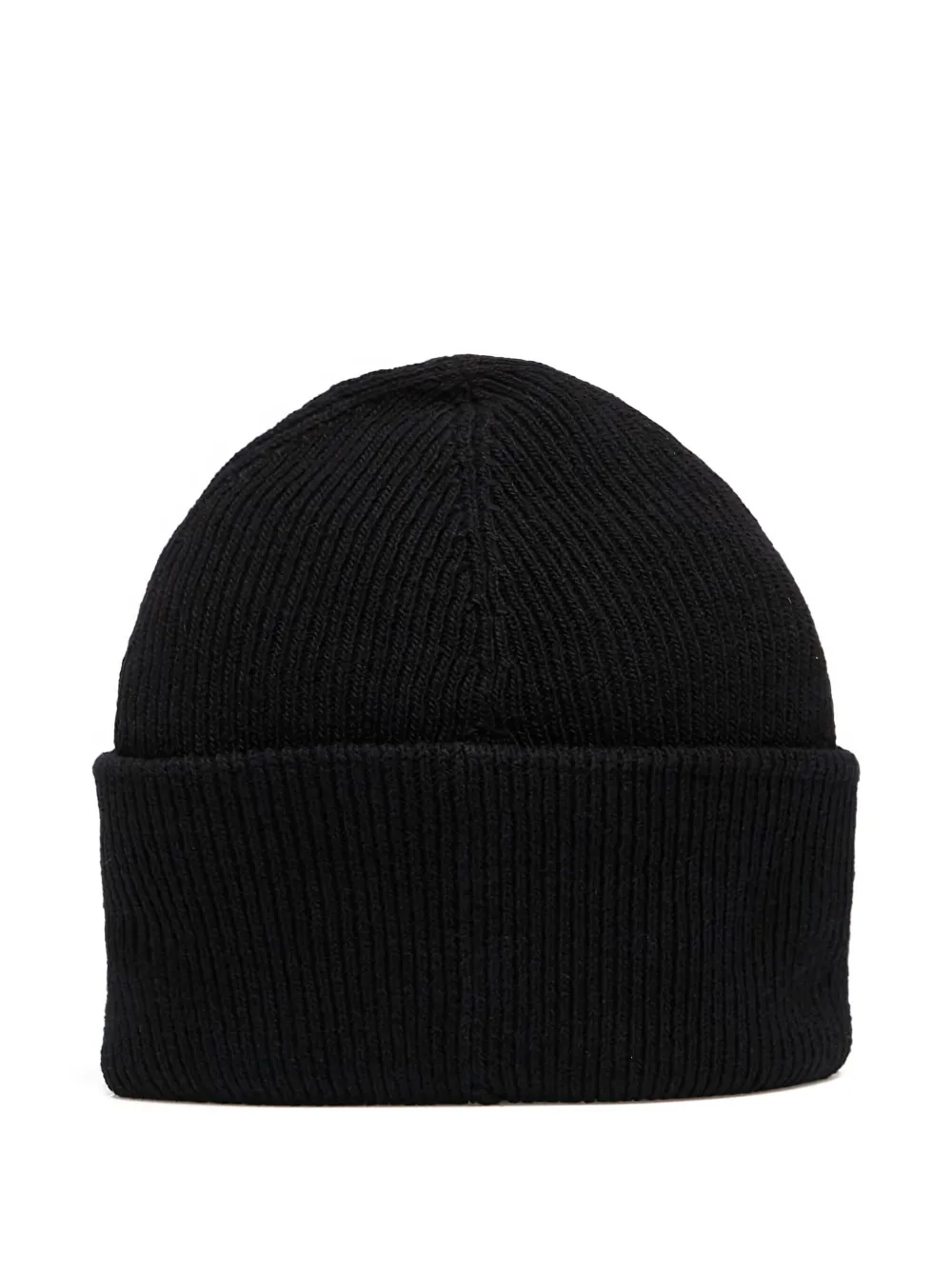 Mm6 Maison Margiela Number-patch Beanie In Black