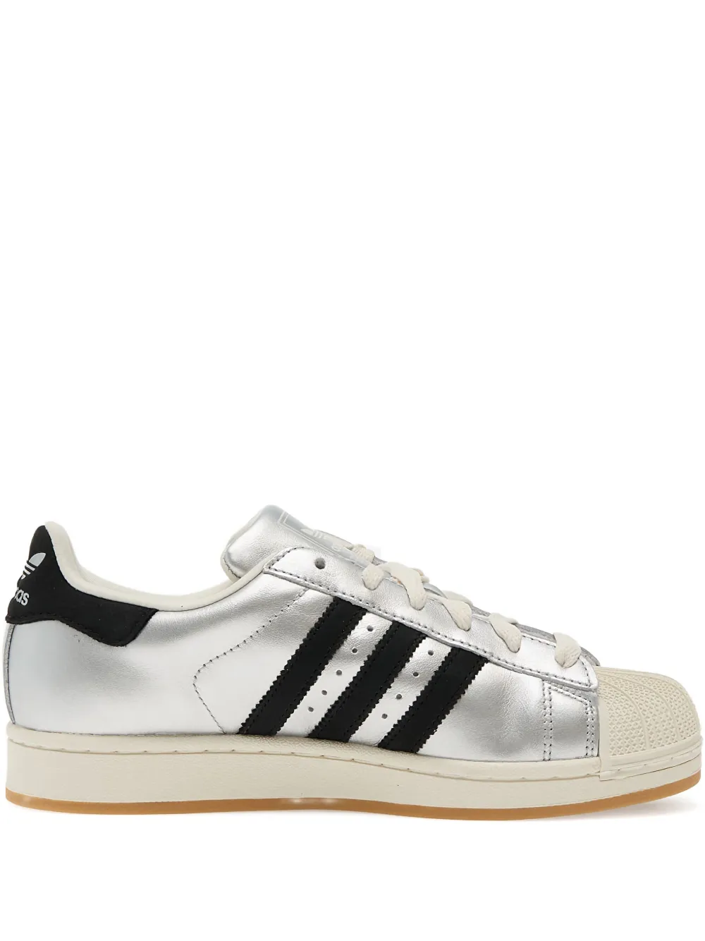 Adidas Superstar II lace-up low-top sneakers Metallic