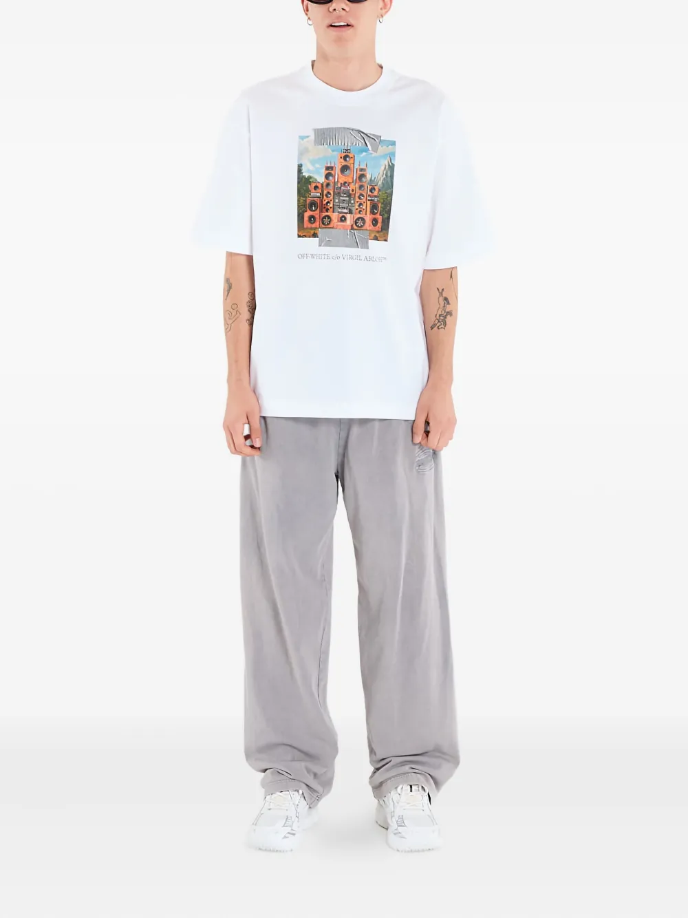 Off-White Train Off T-shirt - Wit