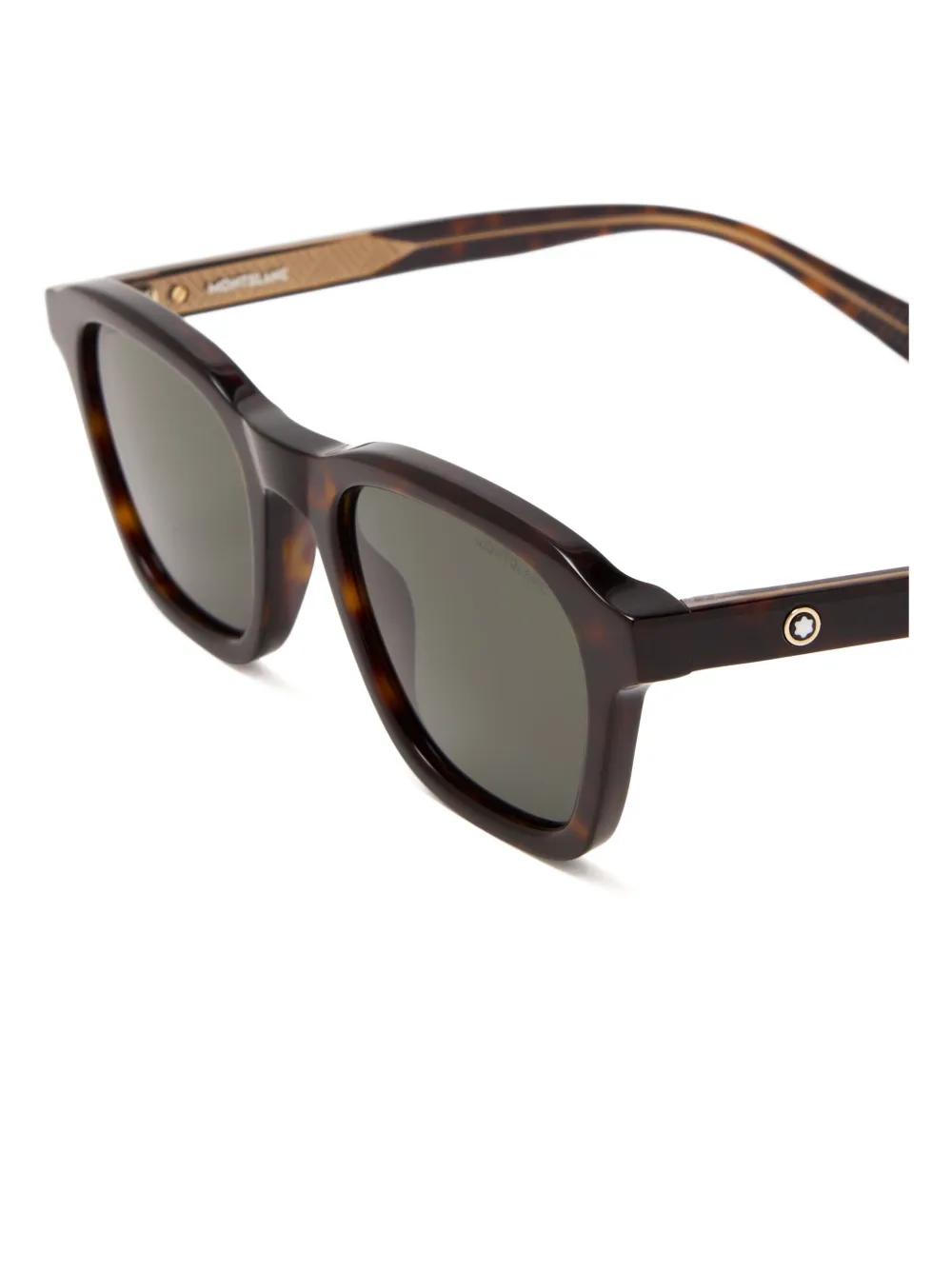 MONT BLANC EYEWEAR tortoiseshell square sunglasses | Image 2