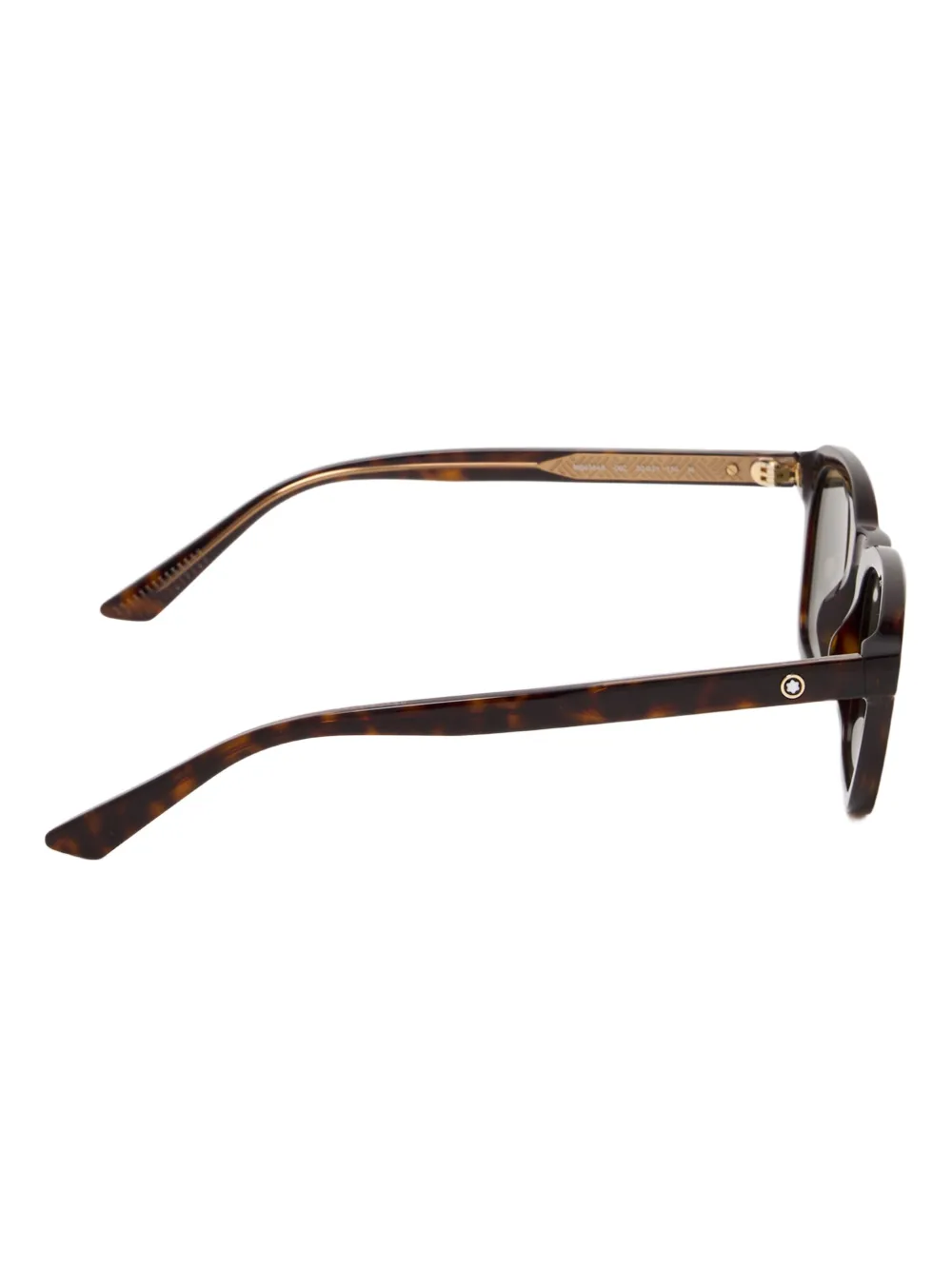 MONT BLANC EYEWEAR Zonnebril met vierkant Bruin