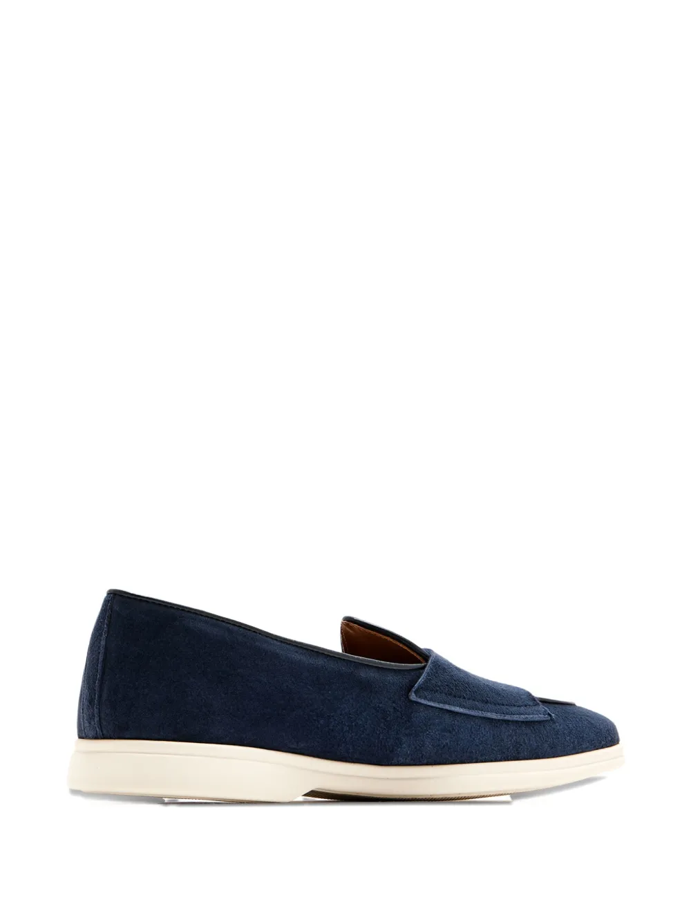 Edhen Milano Comporto Suede Loafers In Blue