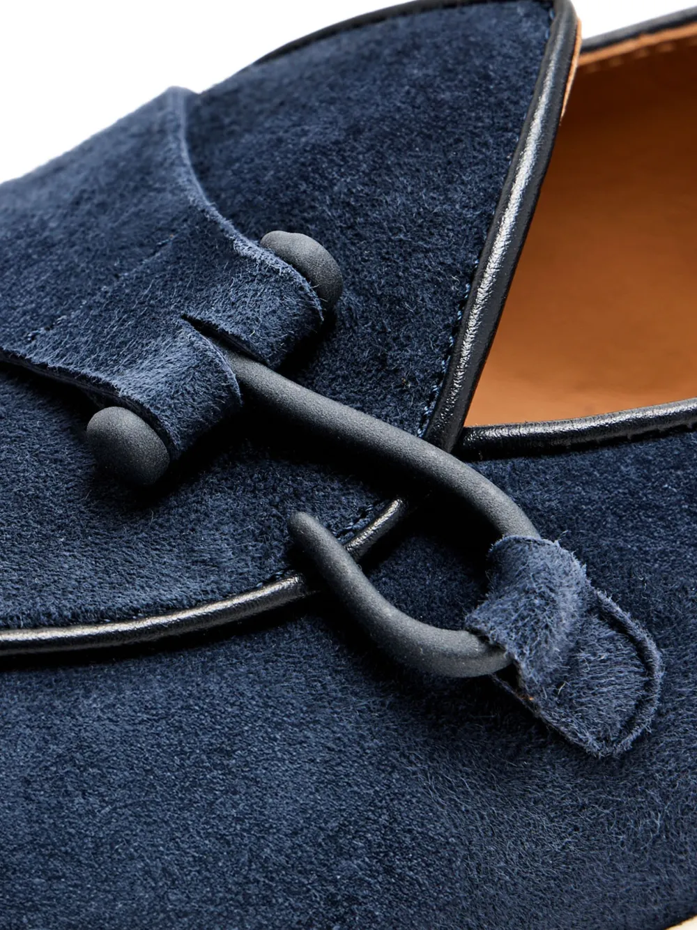 Edhen Milano Comporto Suede Loafers In Blue