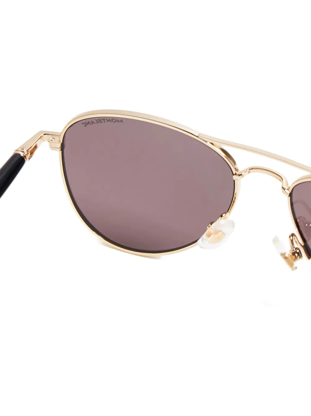 MONT BLANC EYEWEAR Zonnebril met piloten montuur Goud