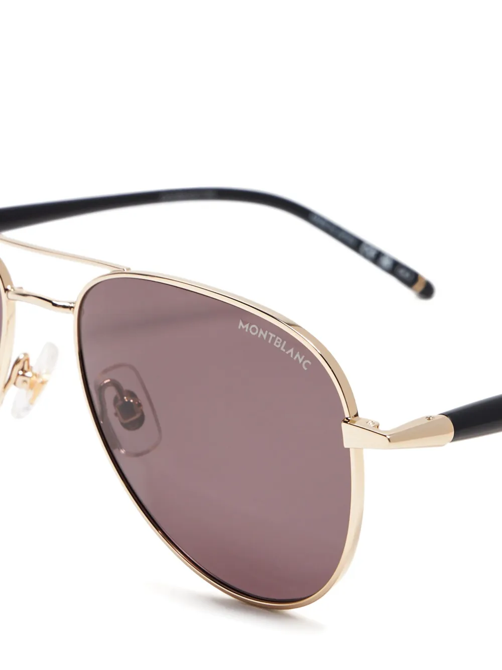 MONT BLANC EYEWEAR Zonnebril met piloten montuur Goud