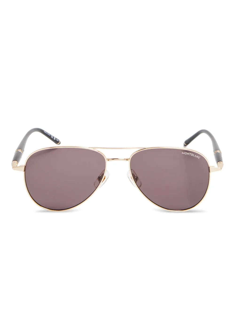 MONT BLANC EYEWEAR パイロット サングラス - ゴールドトーン MONT BLANC EYEWEAR パイロット サングラス - ゴールドトーン