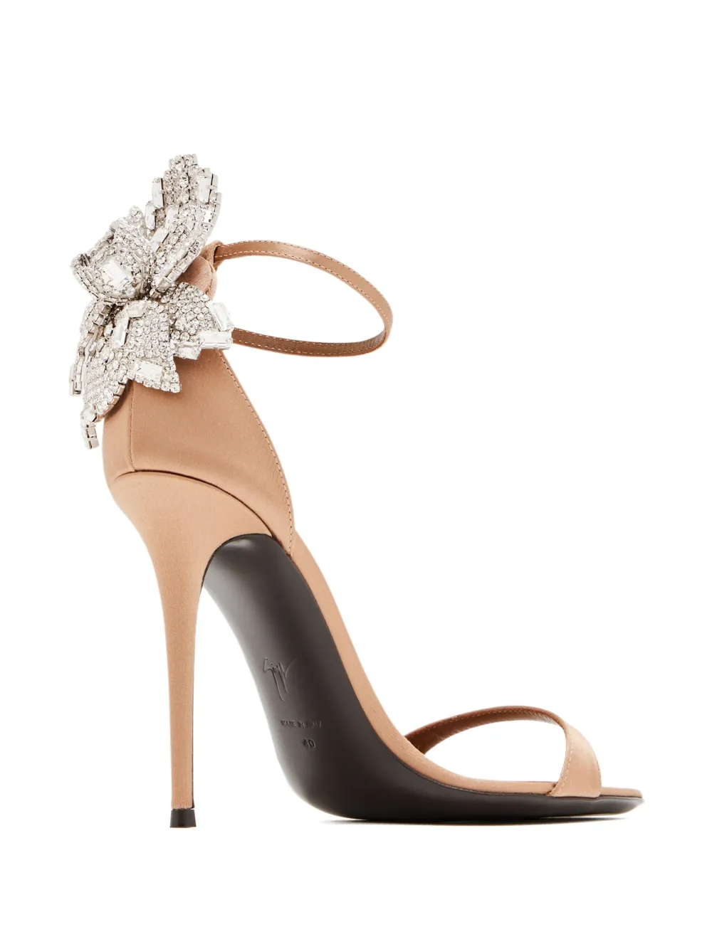 Giuseppe Zanotti 105 mm verfraaide sandalen met hak Goud