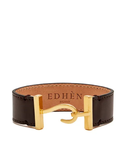 Edhen Milano leather hook-clasp bracelet
