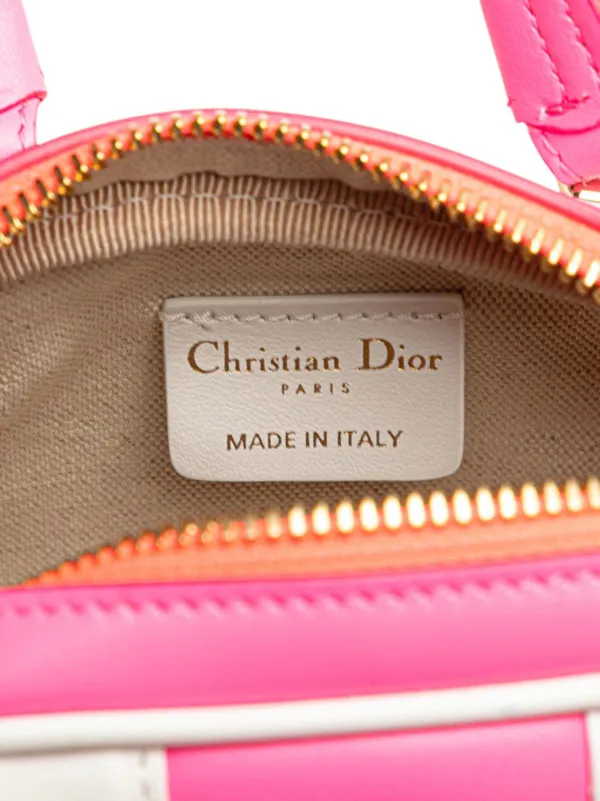 Christian Dior Pre-Owned 2022 Micro Leather Dior Vibe Zip Bowling