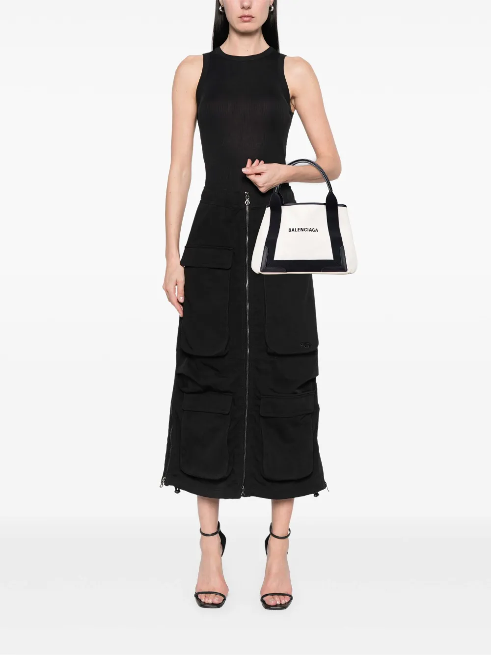 Balenciaga Pre-Owned 2008 Canvas Navy Cabas S tote bag | Pre-Owned | Image 2