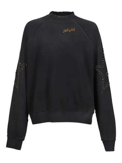 SATOSHI NAKAMOTO star-embellished sweatshirt