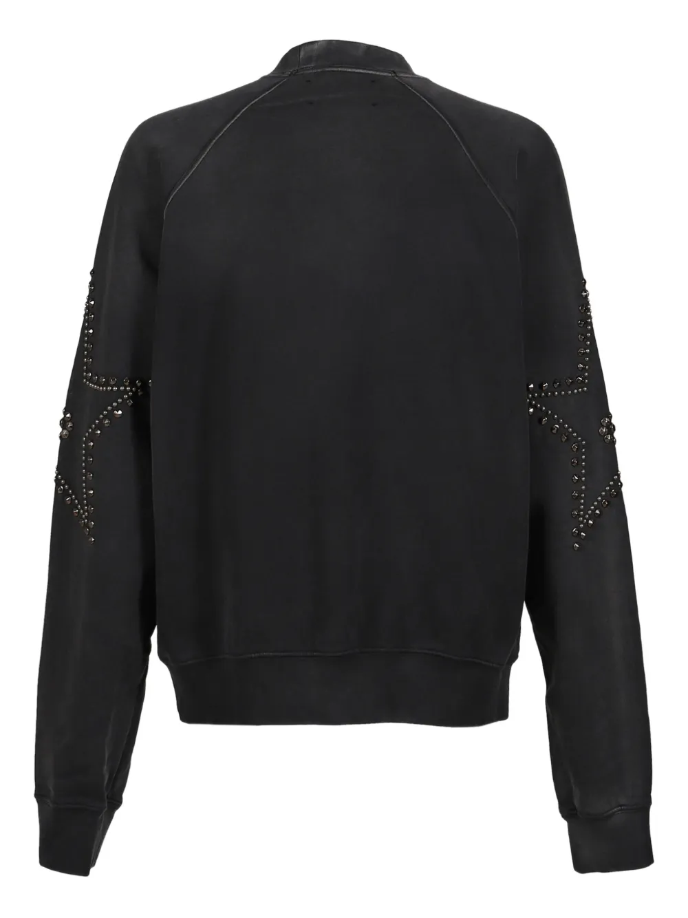 SATOSHI NAKAMOTO star-embellished sweatshirt - Zwart