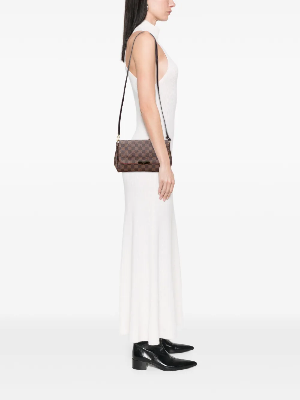 Louis Vuitton Pre-Owned 2014 Damier Ebene Favorite PM satchel | Pre-Owned | Image 2