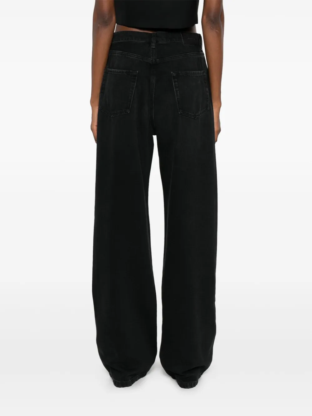 TWINSET Jeans met wijde pijpen Zwart