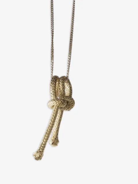 Angela Lago collar Clove Hitch en plata de ley
