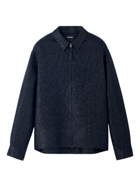 Jacquemus textured zip-front shirt jacket