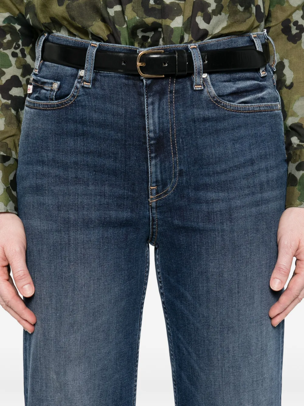 Ag Jeans Mit Trefalten In Blue