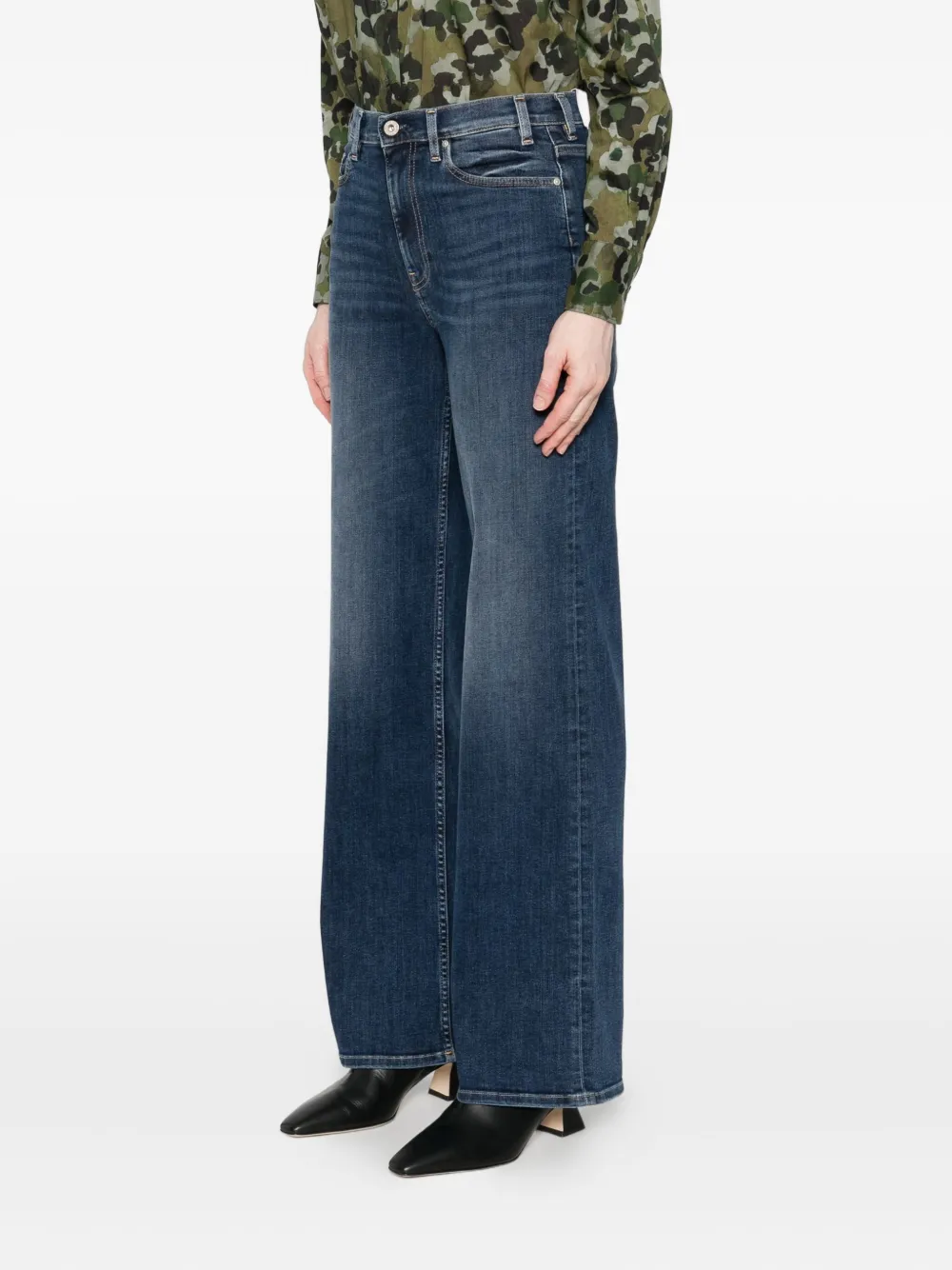 Ag Jeans Mit Trefalten In Blue