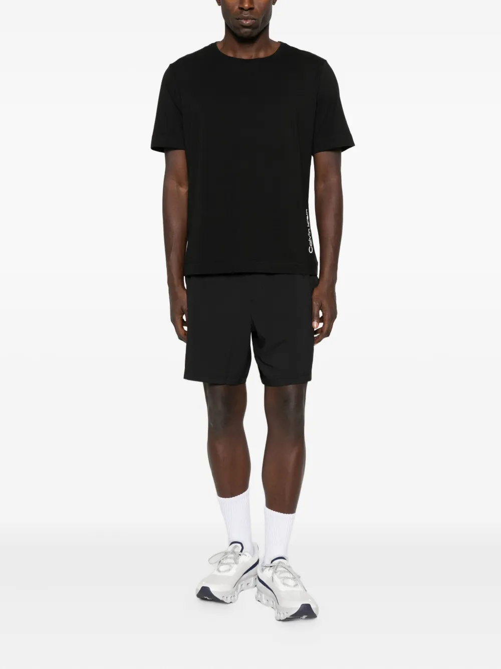 Calvin Klein T-shirt met logoprint - Zwart