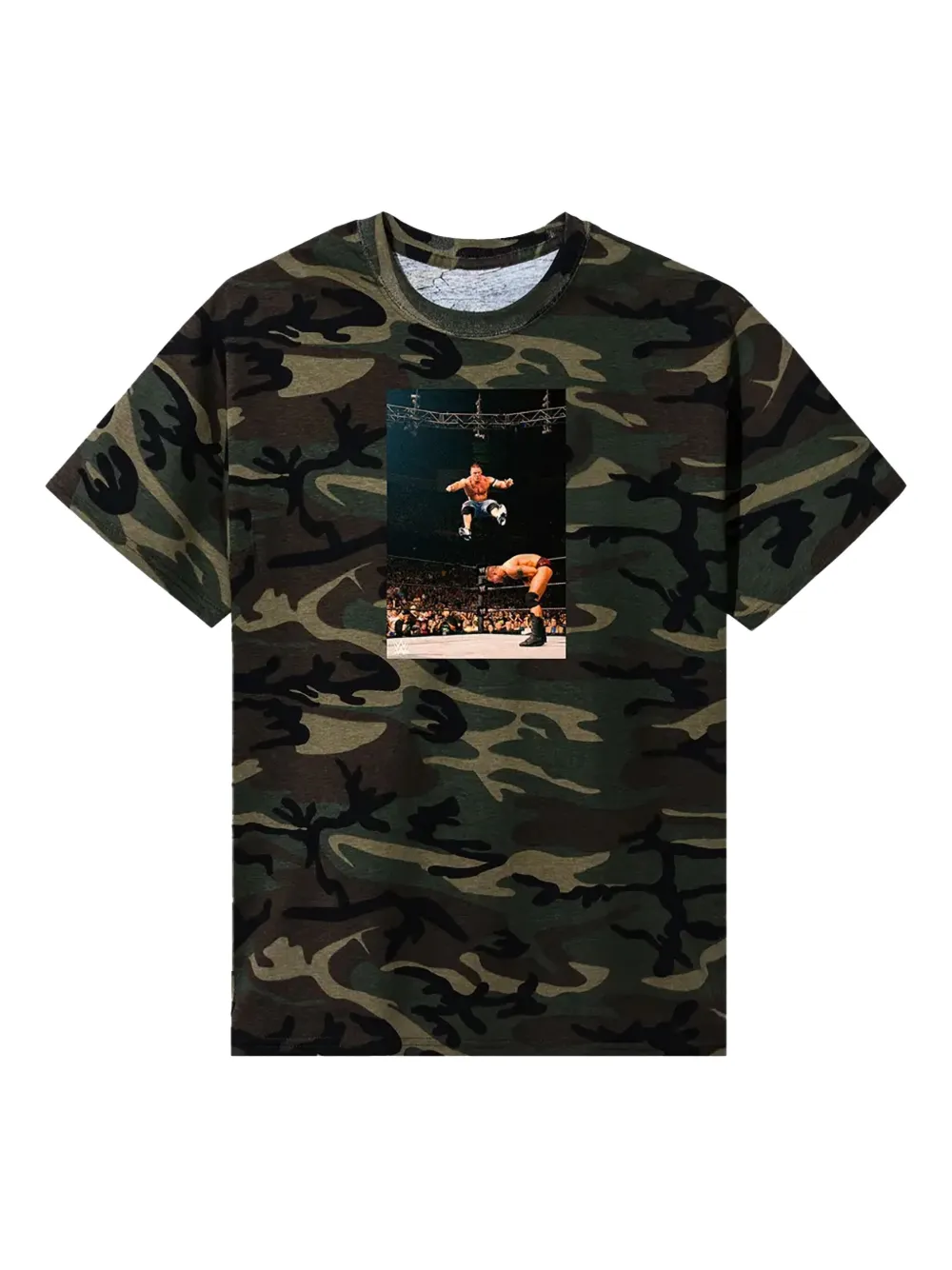 Anti Social Social Club WWE You Cant See Me "Camo" T-shirt | Green | Image 1