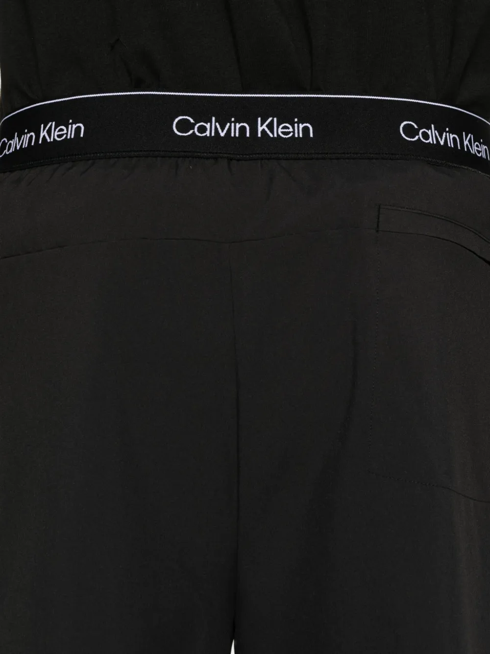 Calvin Klein Shorts met elastische tailleband en zak Zwart