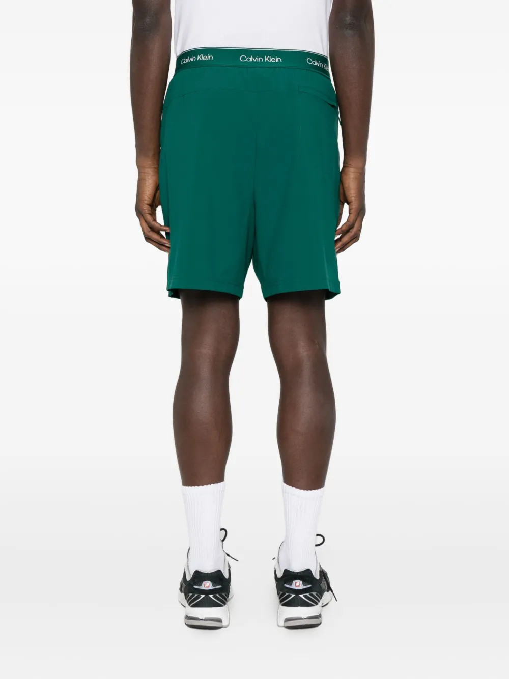 Calvin Klein Trainingsshorts met logoprint Groen