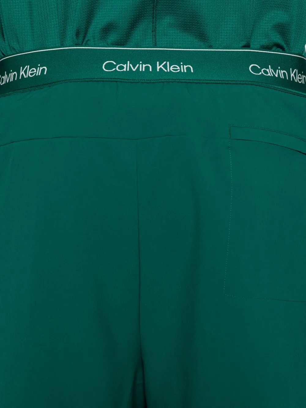 Calvin Klein Trainingsshorts met logoprint Groen