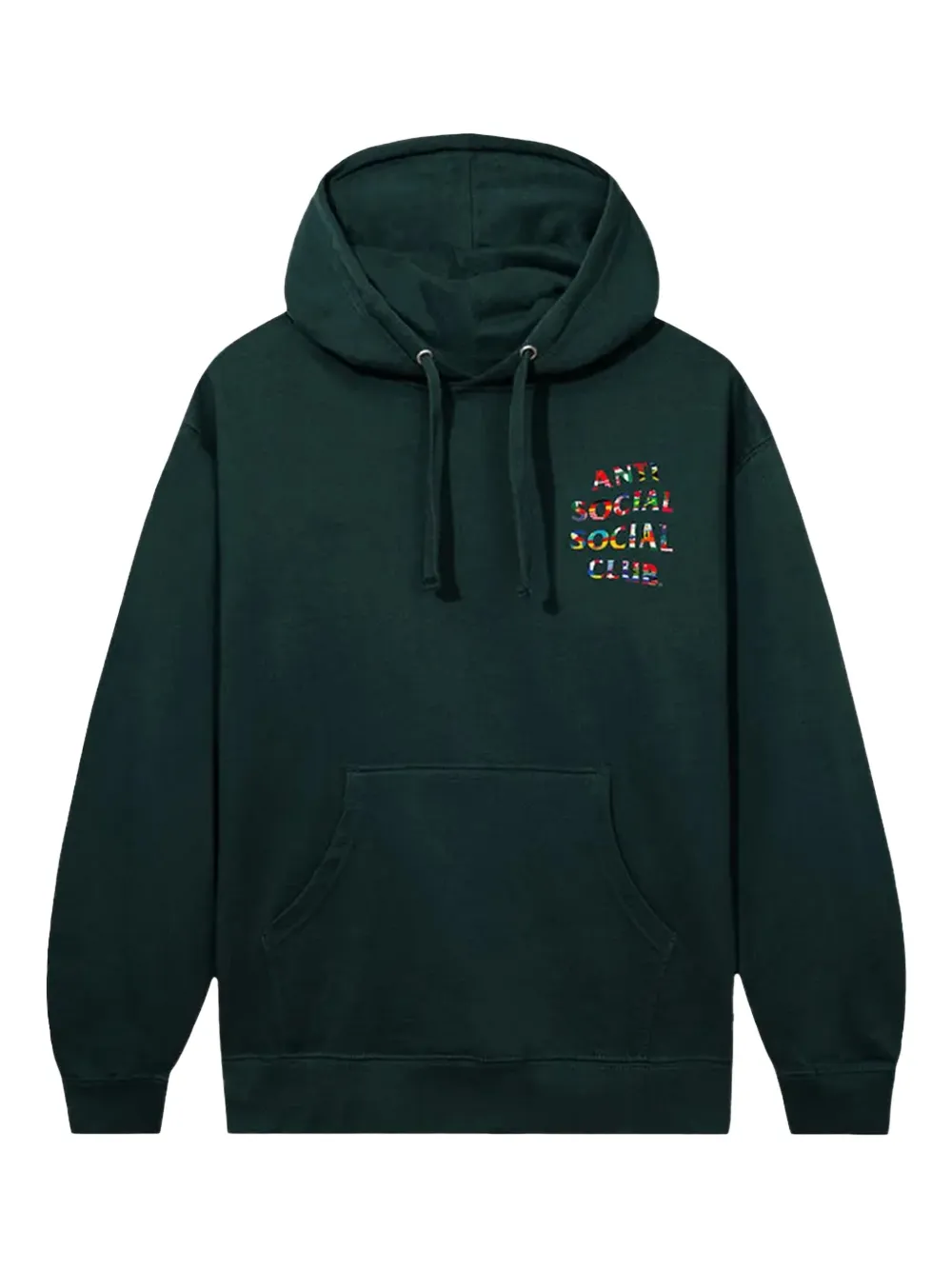 Anti Social Social Club Flag Collage hoodie | Green | Image 1