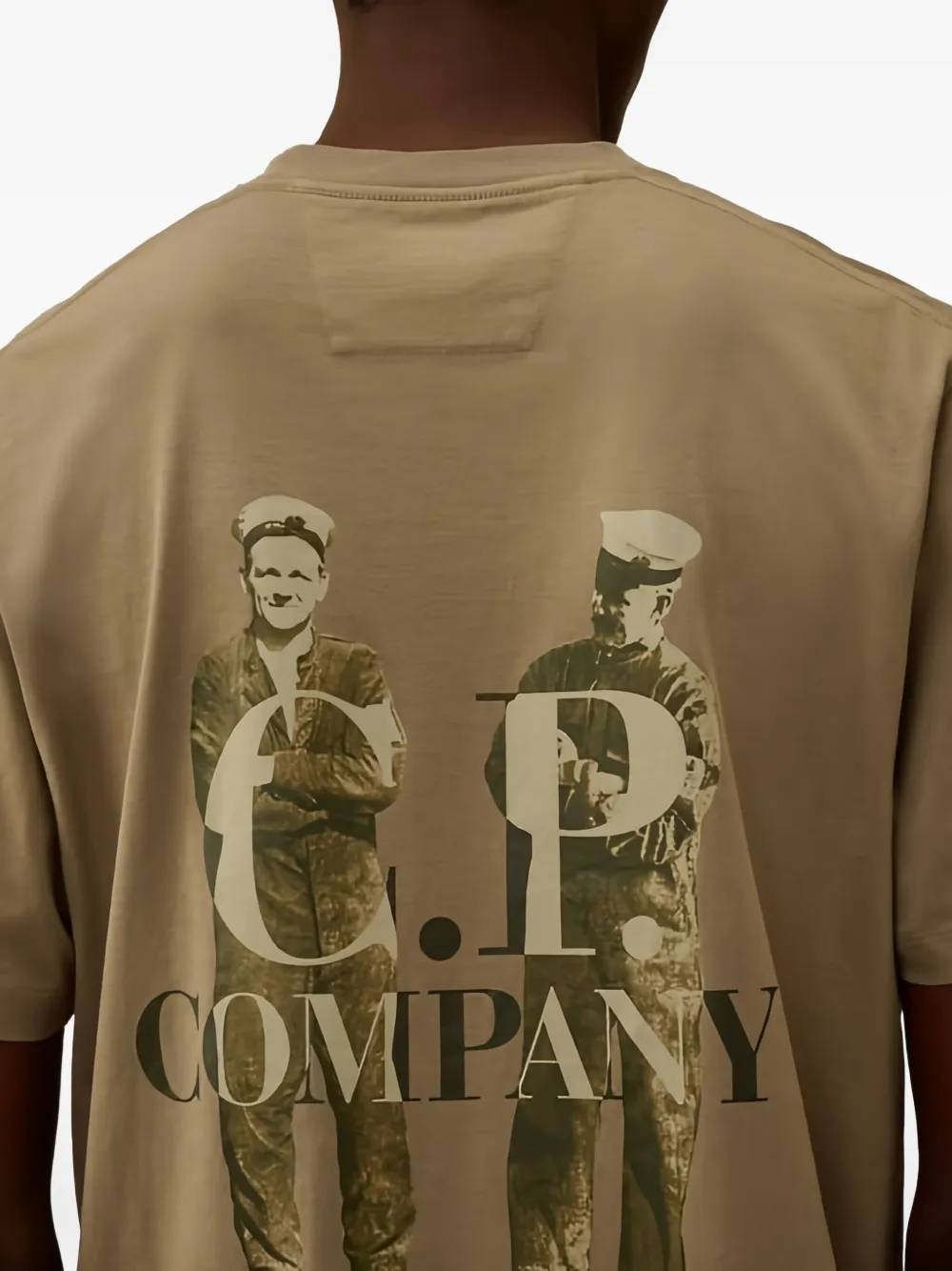 C.P. Company logo-print cotton T-shirt - Groen