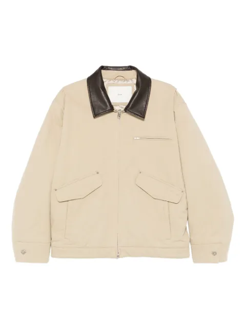 DUNST contrast-collar jacket