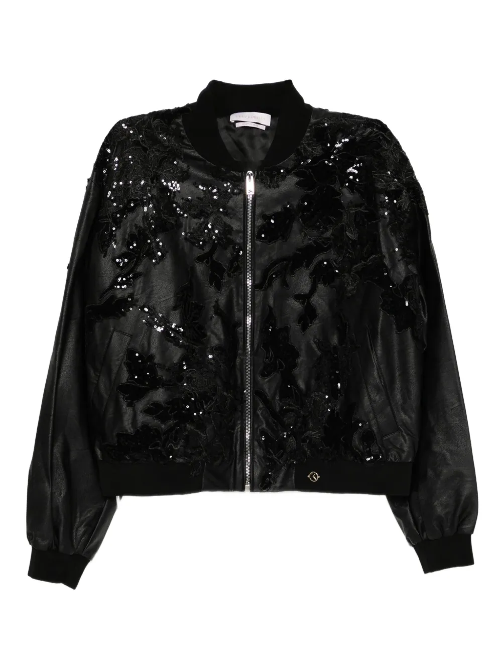 Saiid Kobeisy Beaded Leather Jacket In Black