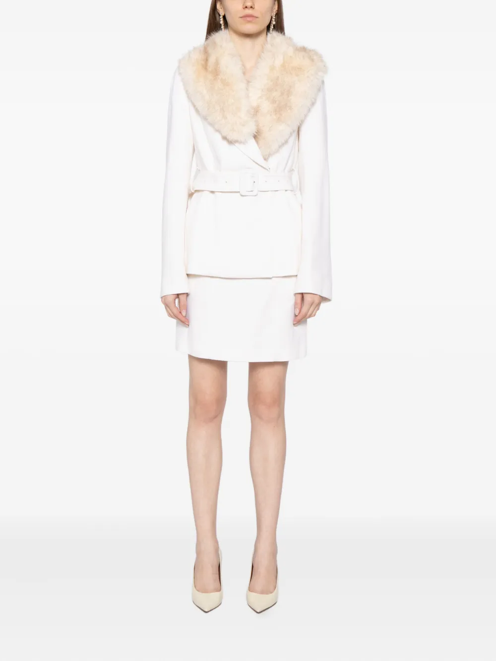 Saiid Kobeisy fur-trimmed jacket | Faux Fur & Shearling Jackets | Image 2