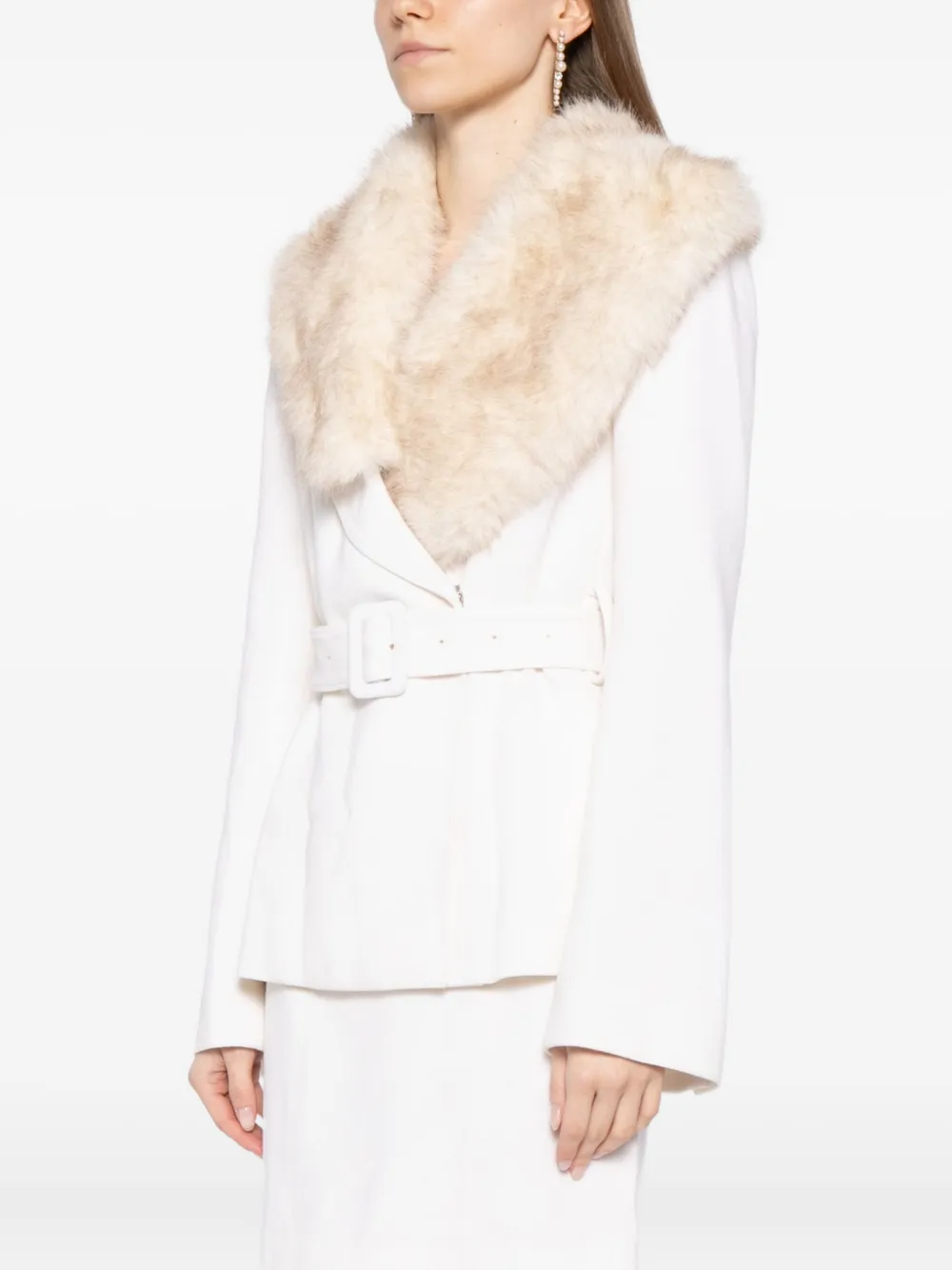 Saiid Kobeisy Jack met bontzoom Beige