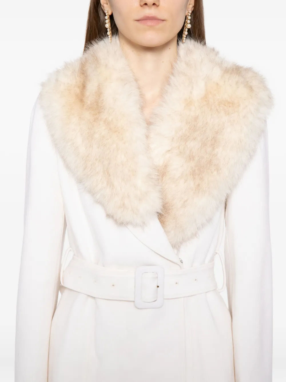 Saiid Kobeisy Jack met bontzoom Beige