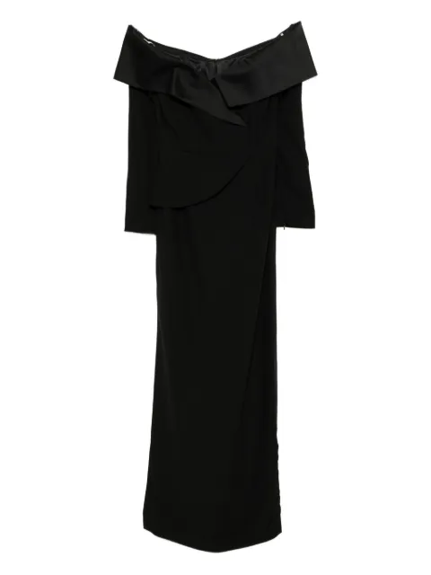 Saiid Kobeisy vestido midi en crepé