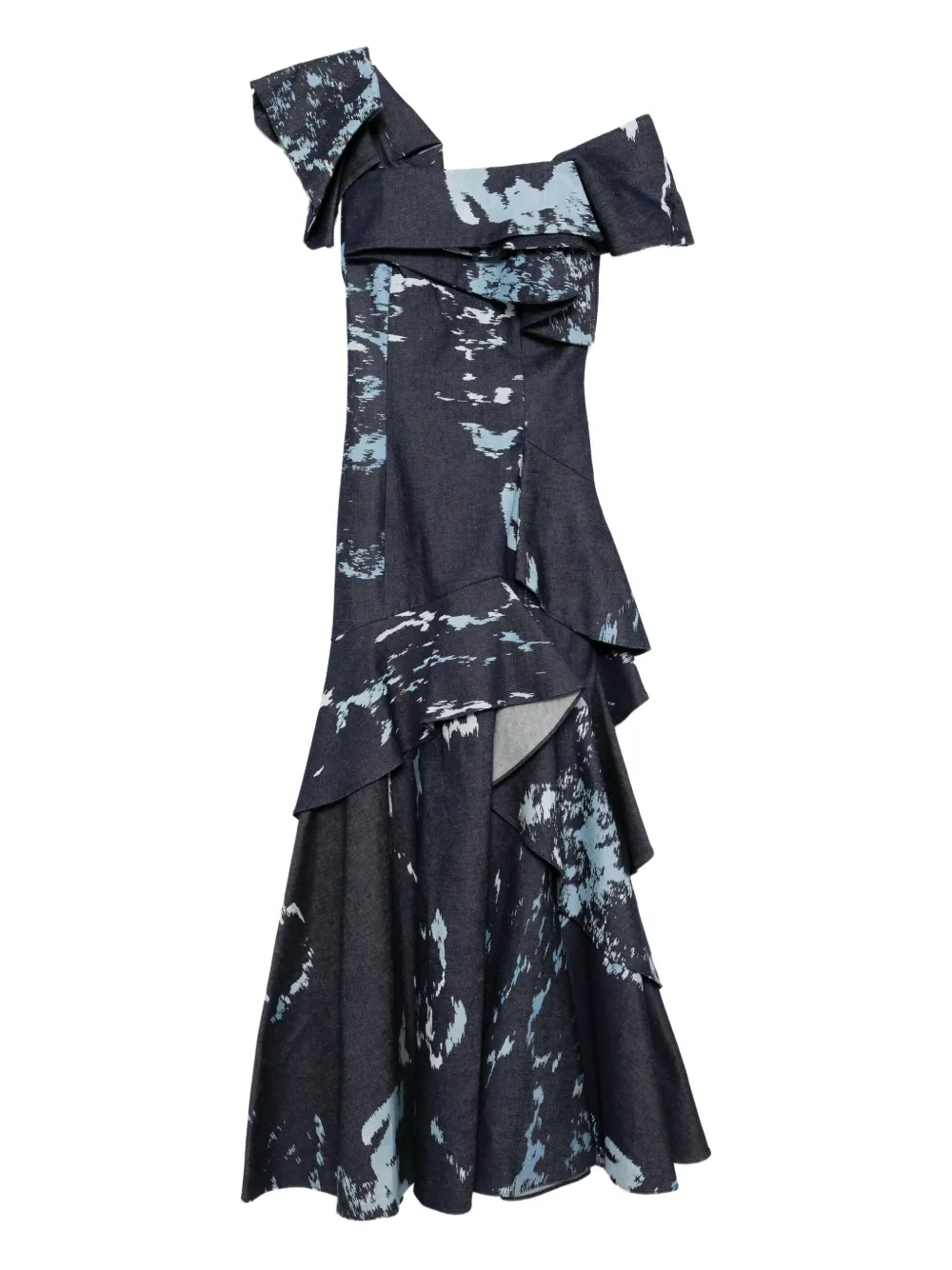 Saiid Kobeisy Abito denim con stampa - PRINT DENIM