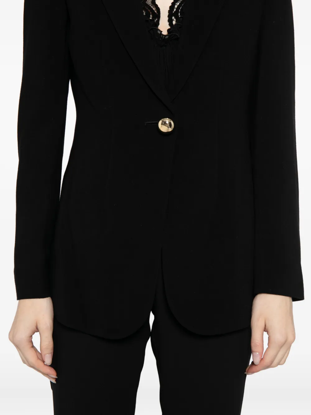 Saiid Kobeisy Single Breasted Tailored Blazer In Black