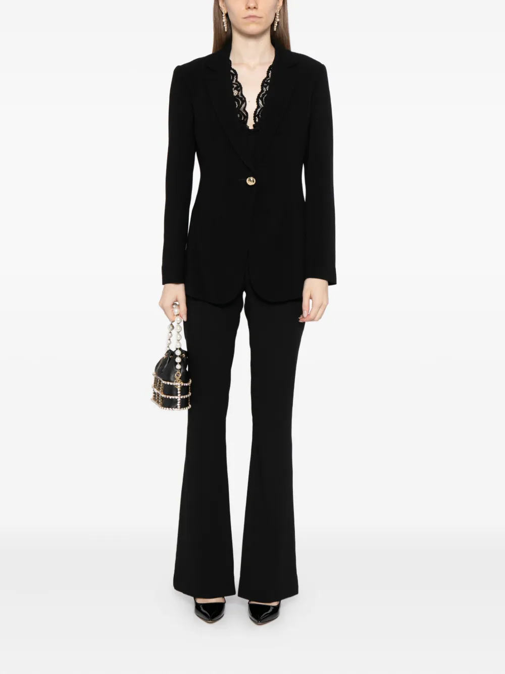 Saiid Kobeisy Single Breasted Tailored Blazer In Black