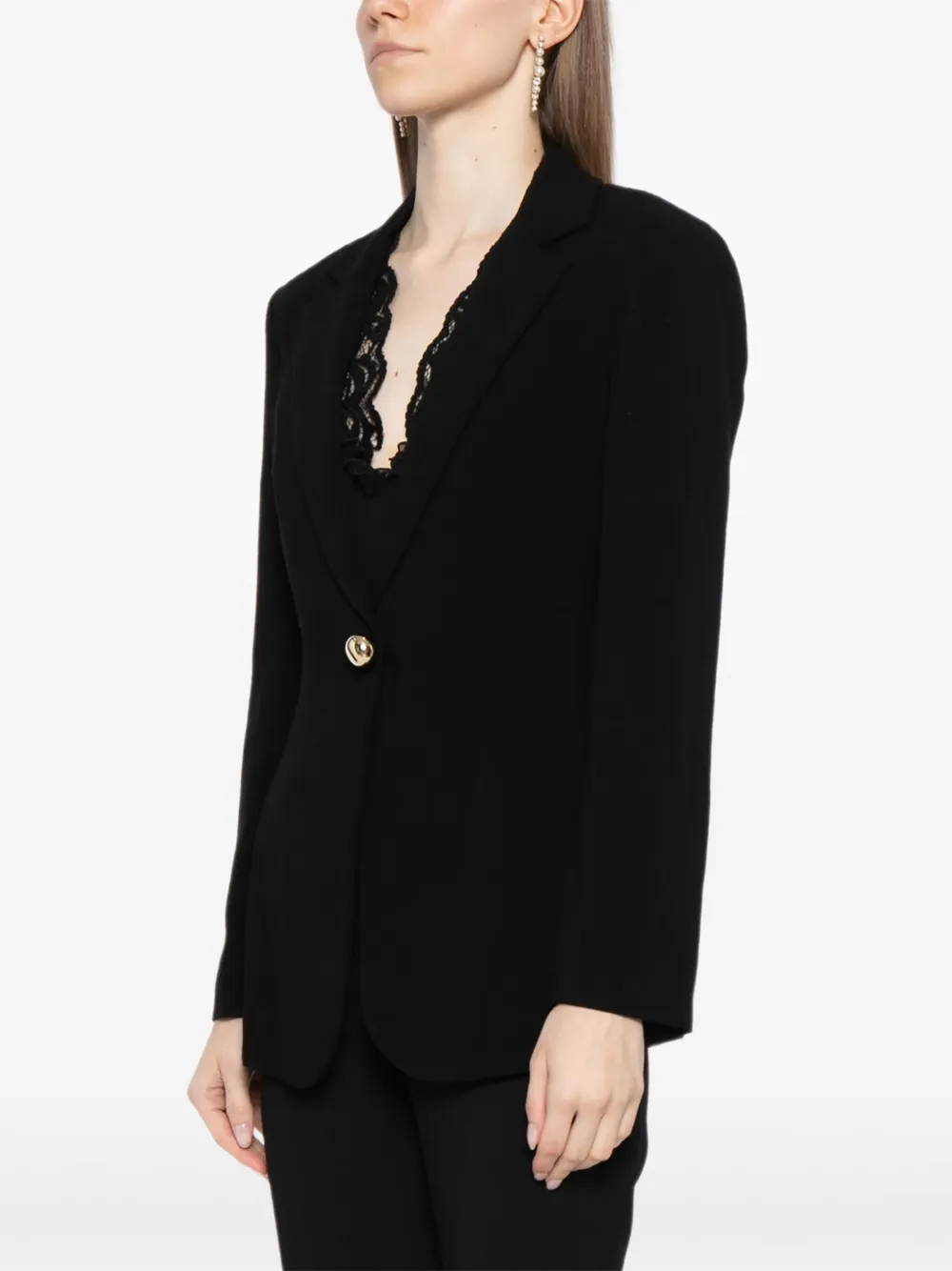 Saiid Kobeisy Single Breasted Tailored Blazer In Black