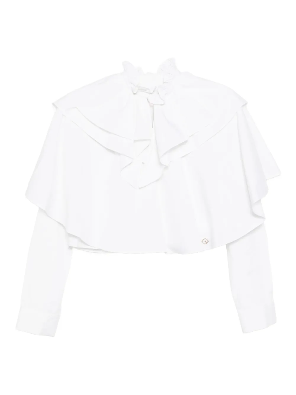 Saiid Kobeisy Poplin top | White | Image 1