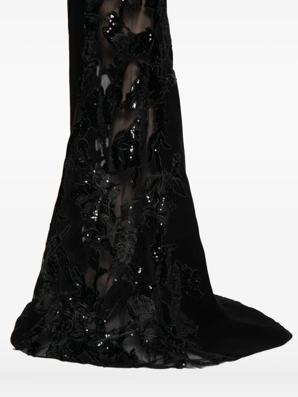 Saiid Kobeisy Crêpe jurk Zwart