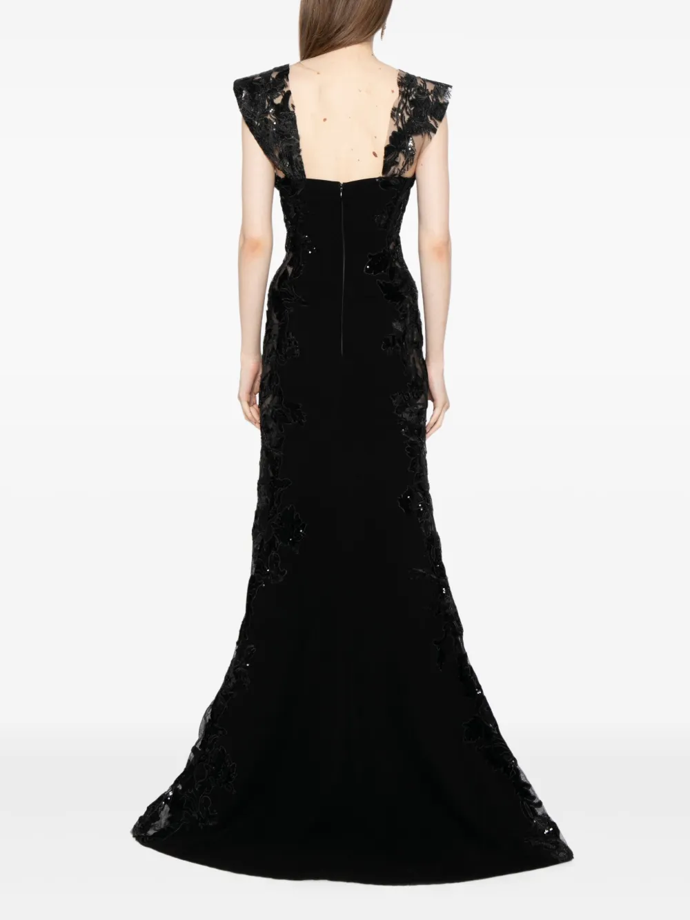 Saiid Kobeisy Crêpe jurk Zwart