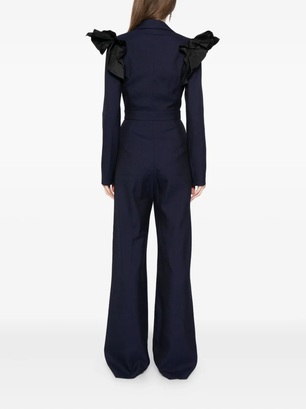 Saiid Kobeisy Jumpsuit met ruches Blauw