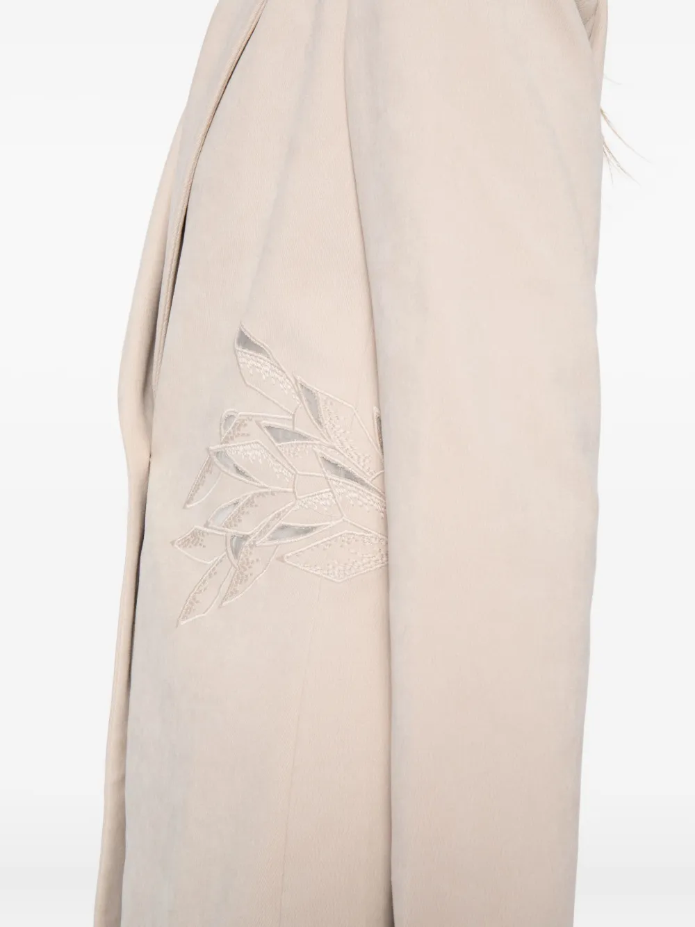Saiid Kobeisy Embroidered Tailored Blazer In Neutral