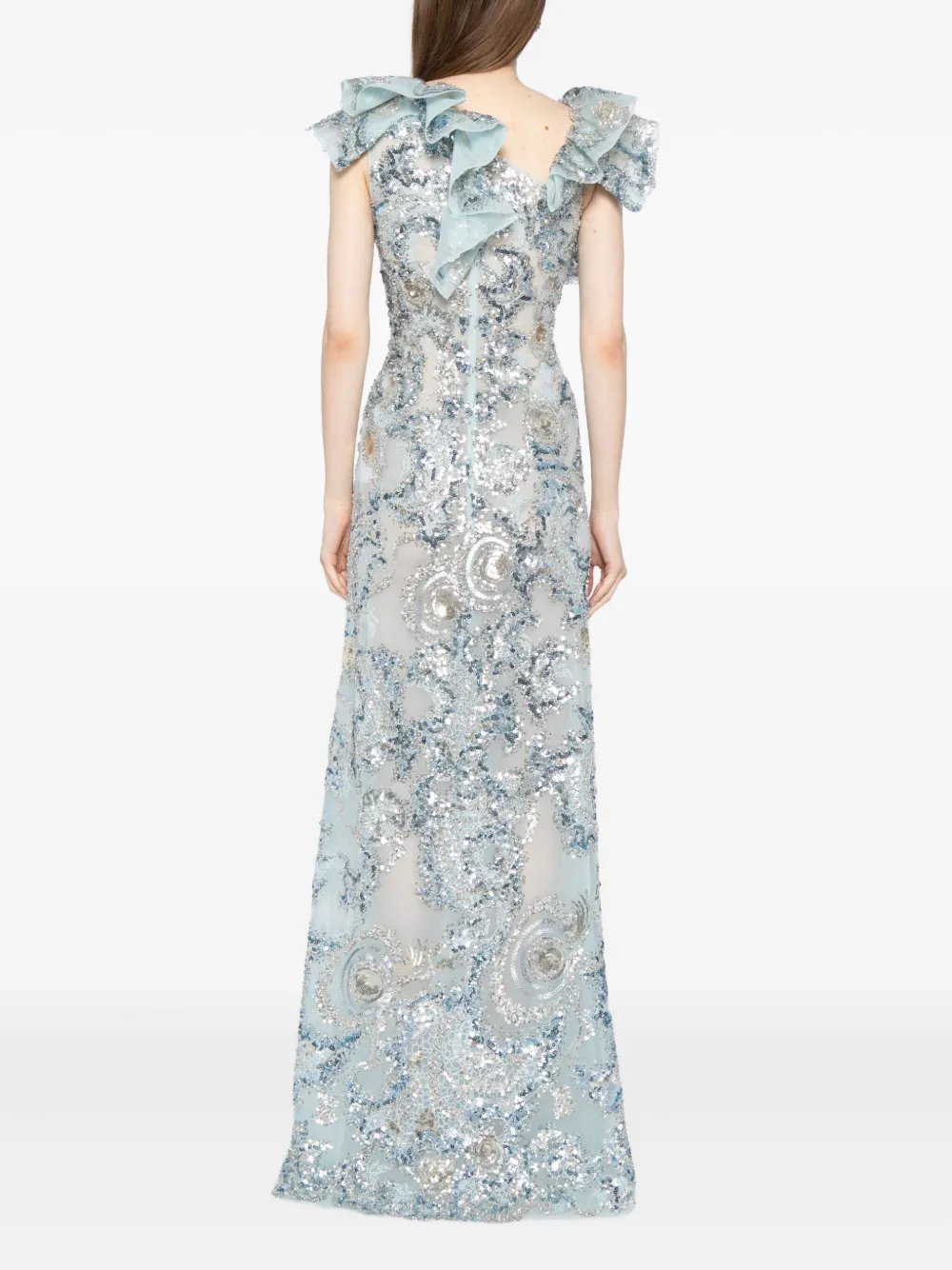 Saiid Kobeisy Tulen jurk Blauw