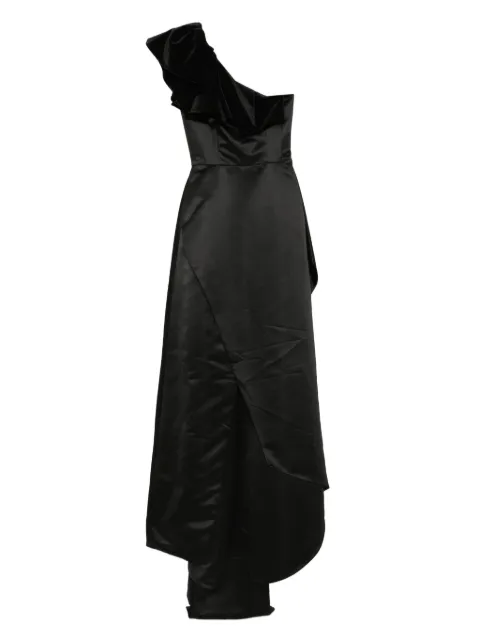 Saiid Kobeisy asymmetric-neck dress