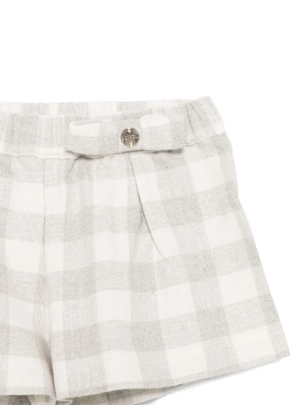 Liu •jo Checked Shorts In Gray