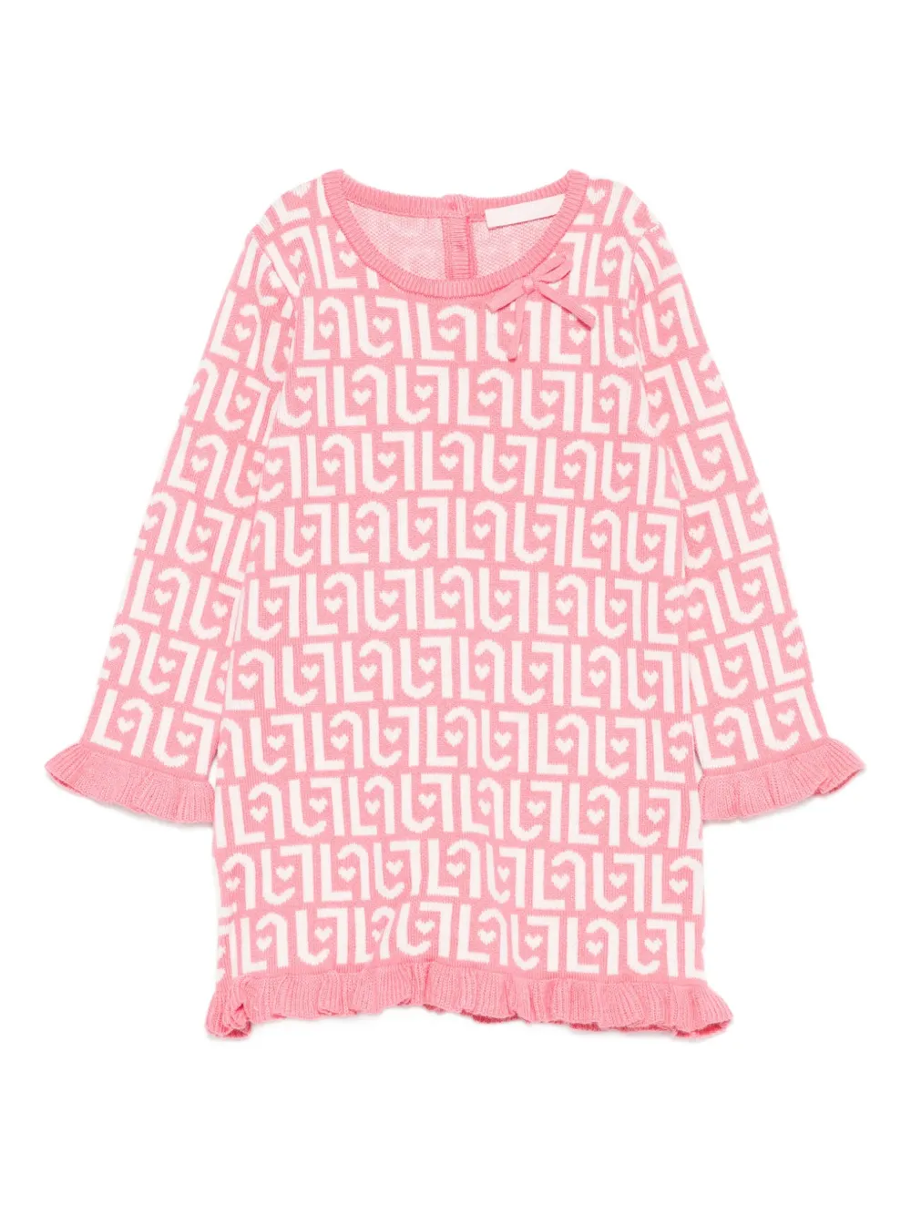 LIU JO robe volantée à motif monogrammé | rose | Image 1