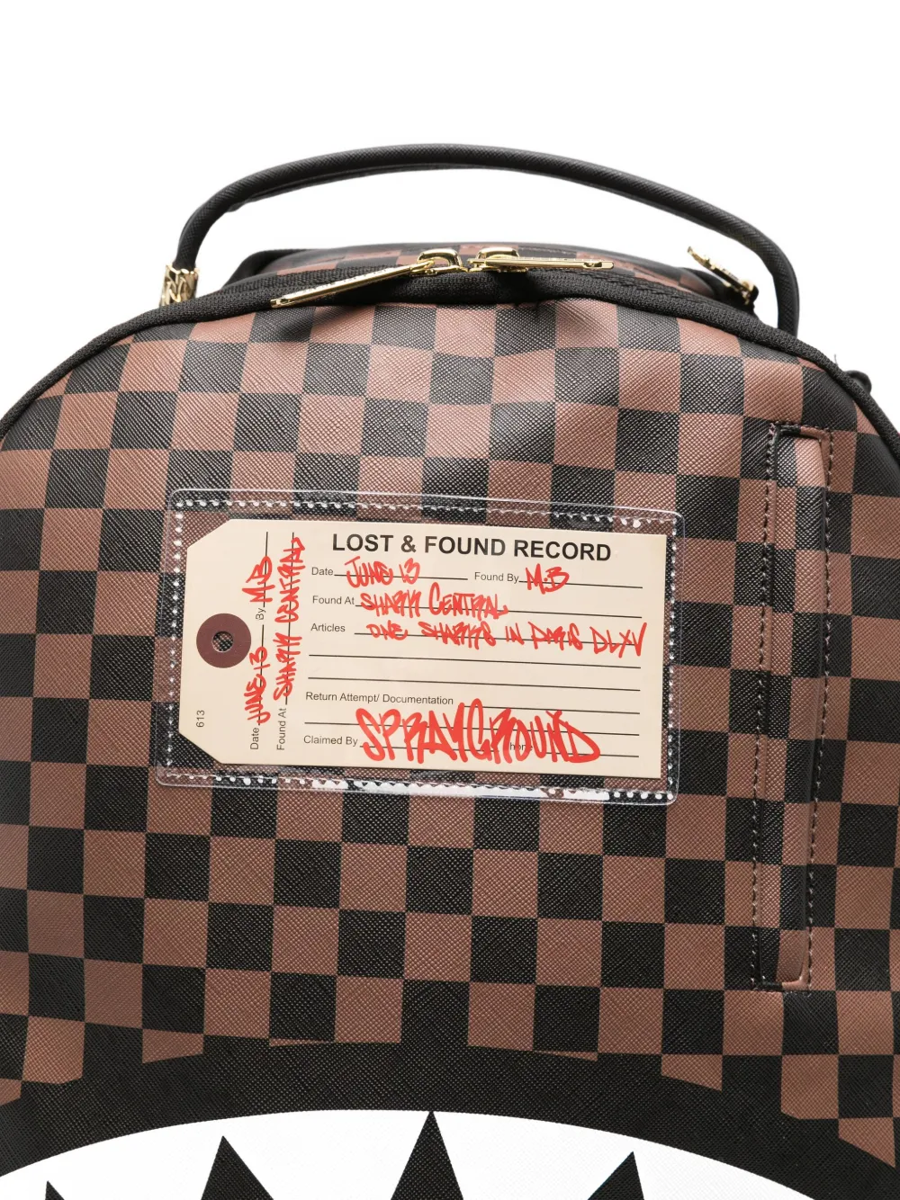 Sprayground Sharks In Paris Backpack In Brown
