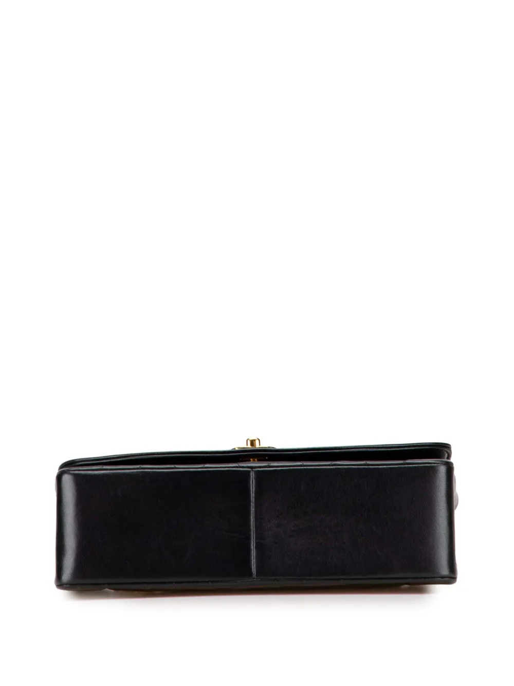 Pre-owned Chanel 1991-1994 Medium Lambskin Diana Flap Crossbody Bag In Black